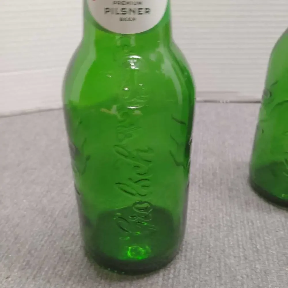 Grolsch Swing Top Beer Bottles Set 3 Green Glass Reusable Brewing